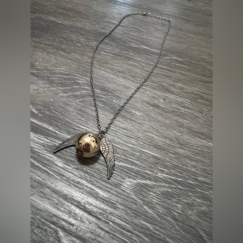 Harry Potter Golden Snitch Necklace